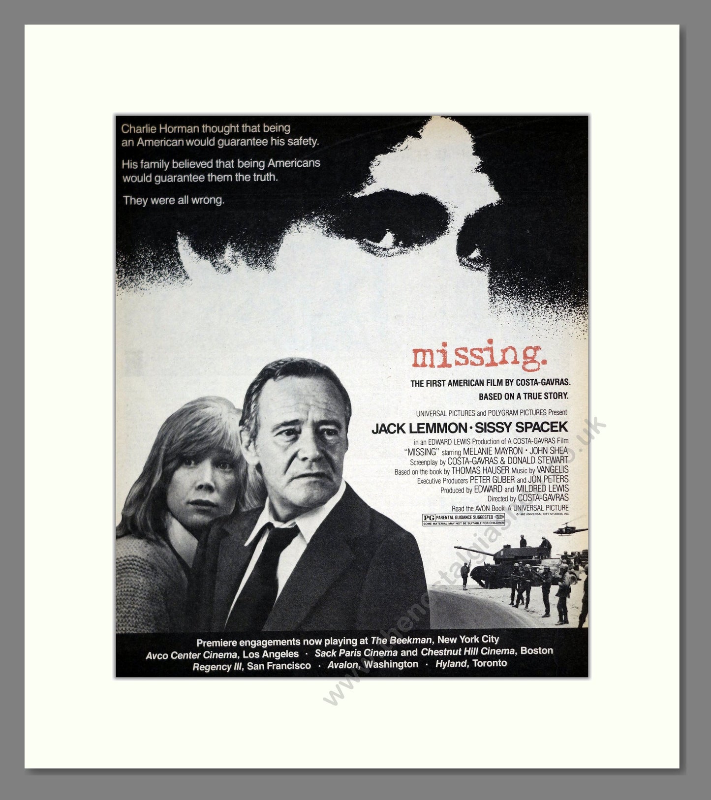 Missing. Vintage Original Advert 1982 (ref AD303178)