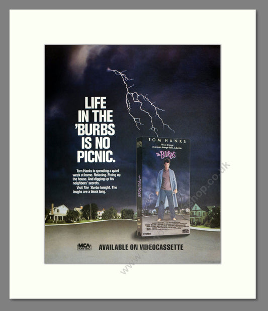 The Burbs. Vintage Original Advert 1989 (ref AD303183)