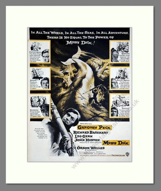 Moby Dick. Vintage Original Advert 1956 (ref AD303187)