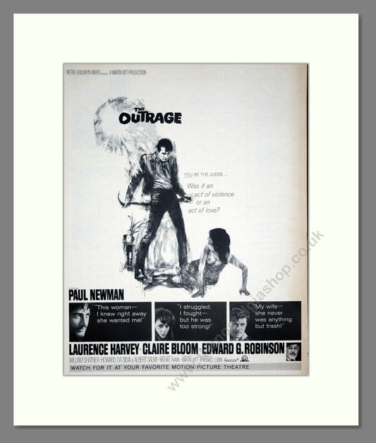 The Outrage. Vintage Original Advert 1964 (ref AD303196)
