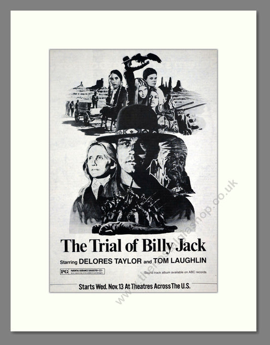 The Trial Of Billy Jack. Vintage Original Advert 1974 (ref AD303197)