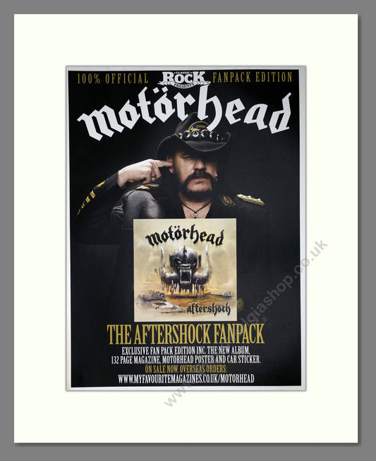 Motorhead - Aftershock Fanpack. Vintage Advert 2013 (ref AD63409)