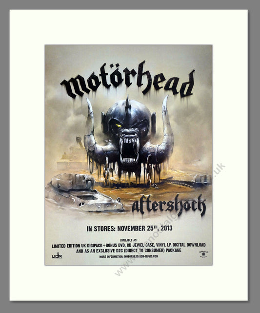Motorhead - Aftershock. Vintage Advert 2013 (ref AD63410)