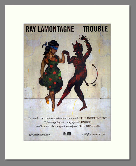 Ray LaMontagne - Trouble. Vintage Advert 2006 (ref AD63478)