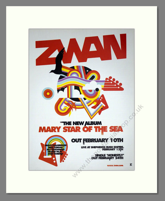 Zwan - Mary Star Of The Sea. Vintage Advert 2003 (ref AD63481)