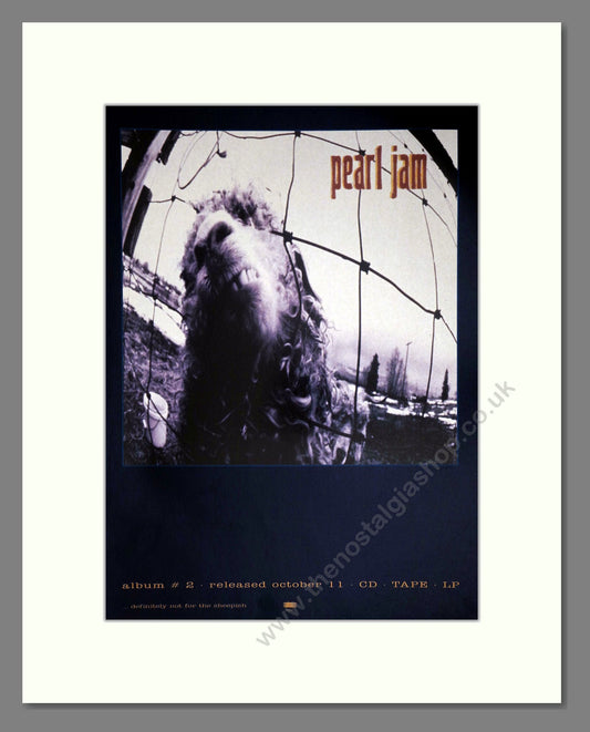 Pearl Jam - Album #2. Vintage Advert 1993 (ref AD63515)