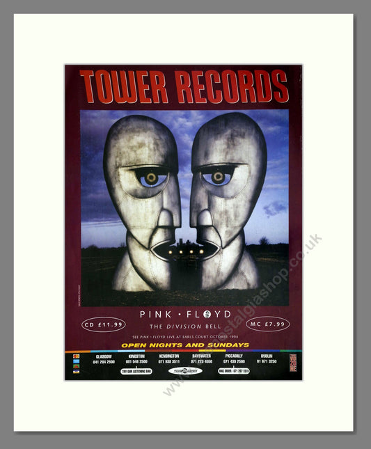 Pink Floyd - The Division Bell. Vintage Advert 1994 (ref AD63524)