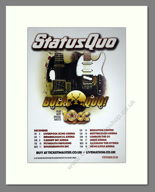 Status Quo - UK Tour. Vintage Advert 2013 (ref AD63549)