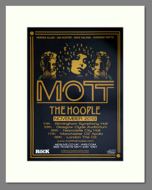 Mott The Hoople - UK Tour. Vintage Advert 2013 (ref AD63553)