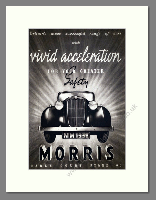 Morris - Vivid Acceleration. Vintage Advert 1937 (ref AD63636)