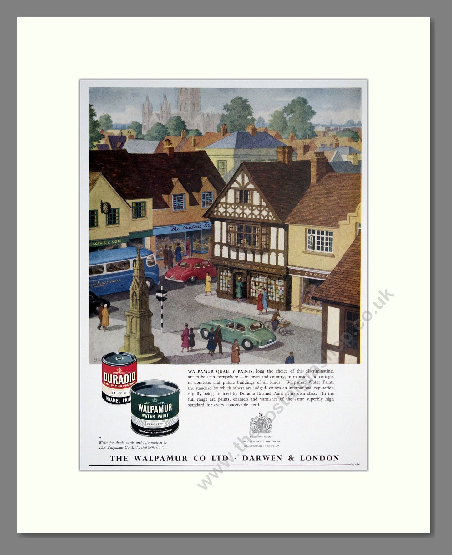 Walpamur - Water Paint / Enamel Paint. Vintage Advert 1956 (ref AD303418)