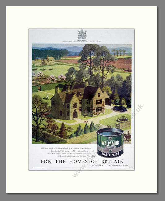 Walpamur - Water Paint. Vintage Advert 1953 (ref AD303419)
