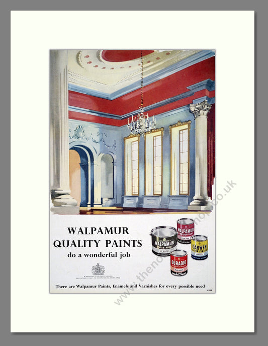 Walpamur - Quality Paints. Vintage Advert 1961 (ref AD303423)
