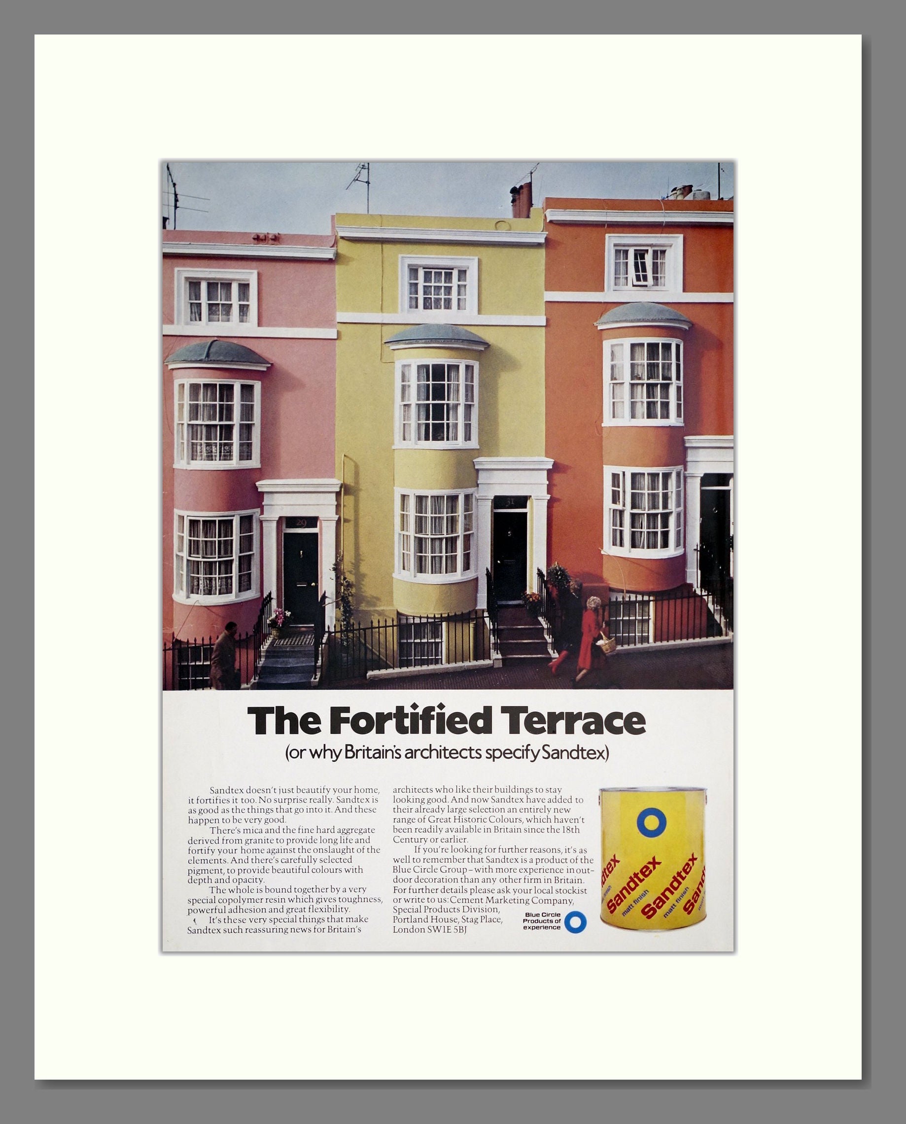 Sandtex - Matt Paint. Vintage Advert 1973 (ref AD303428)