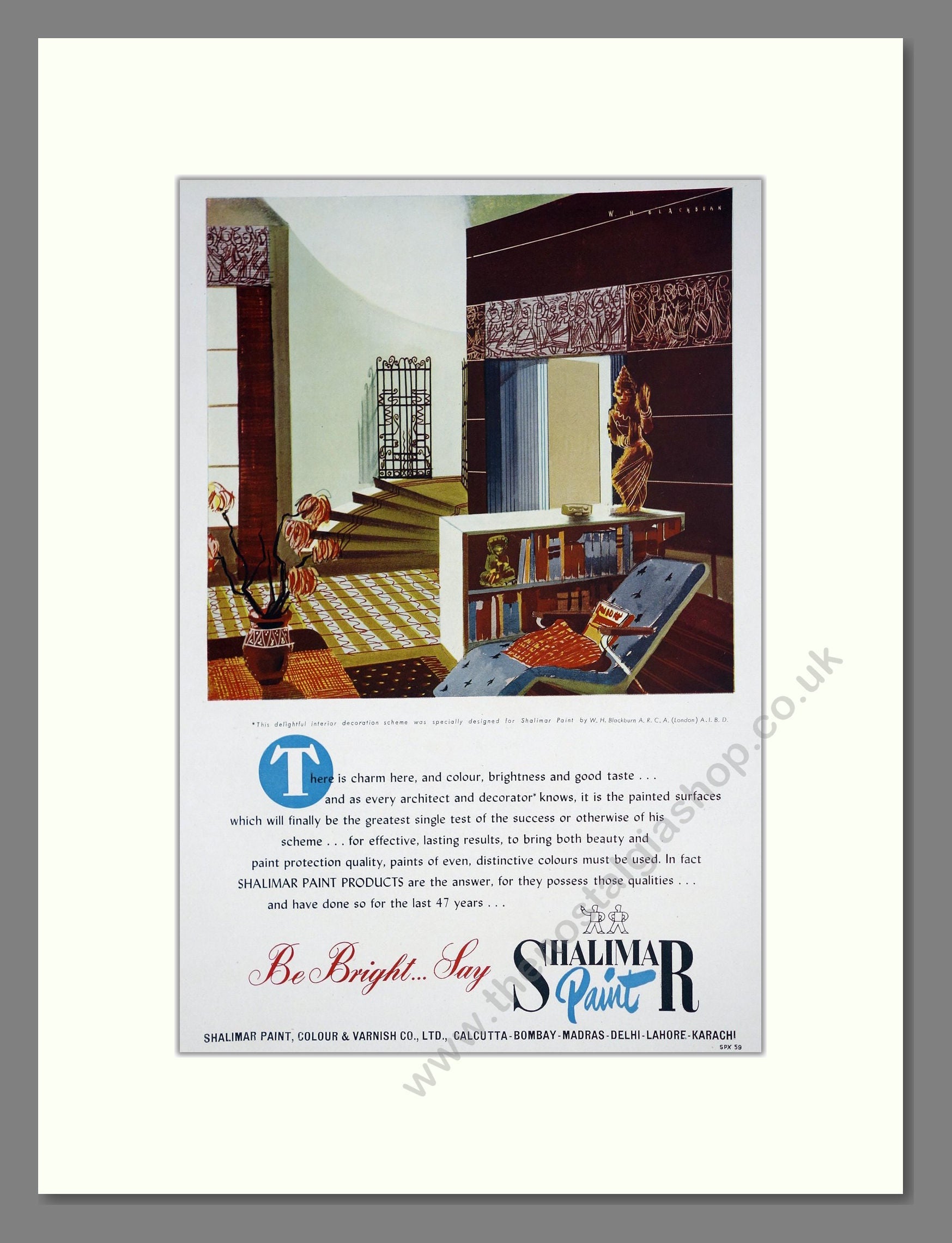 Shalimar Paint - Paint Products. Vintage Advert 1950 (ref AD303439)