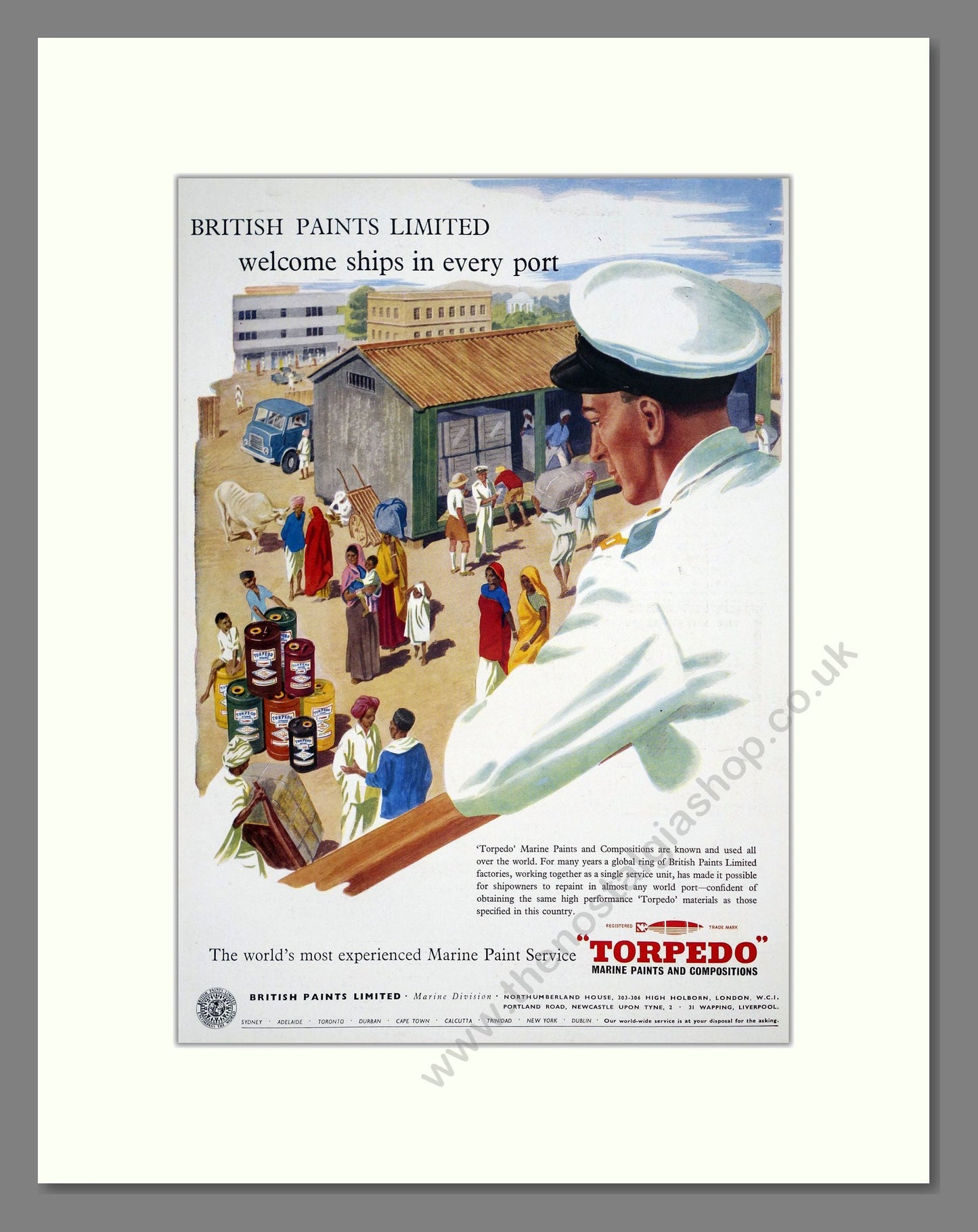 British Paints Limited - Torpedo Paint. Vintage Advert 1960 (ref AD303447)