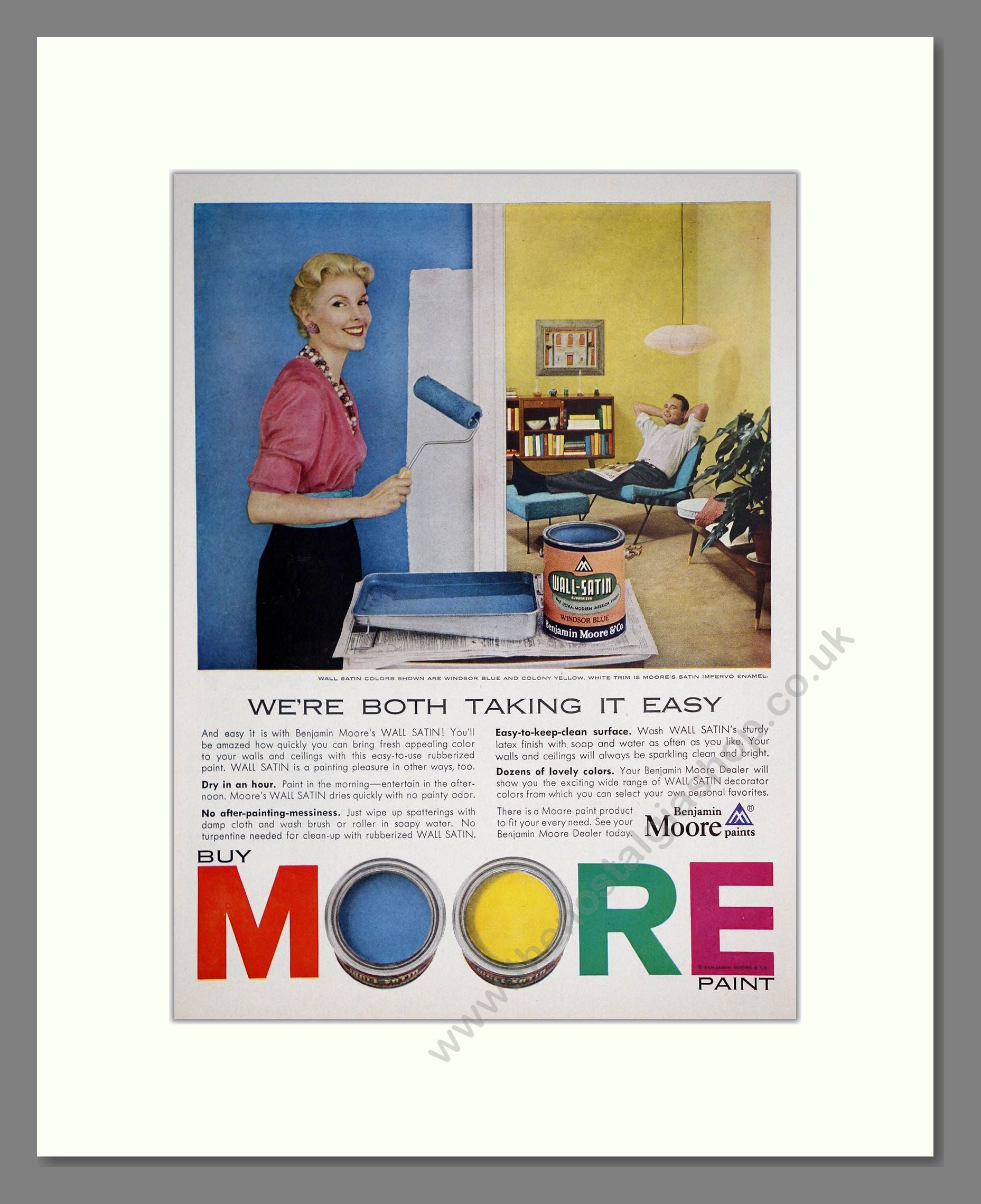 Moore Paint - Paints. Vintage Advert 1955 (ref AD303449)
