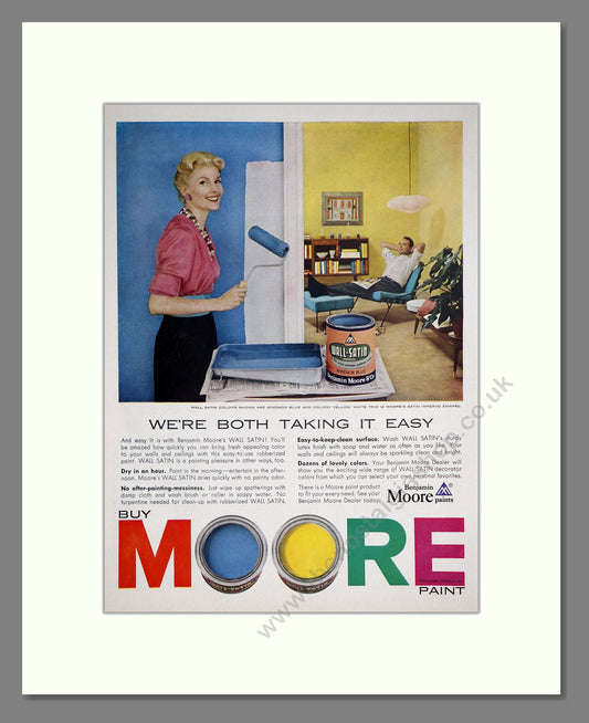 Moore Paint - Paints. Vintage Advert 1955 (ref AD303449)
