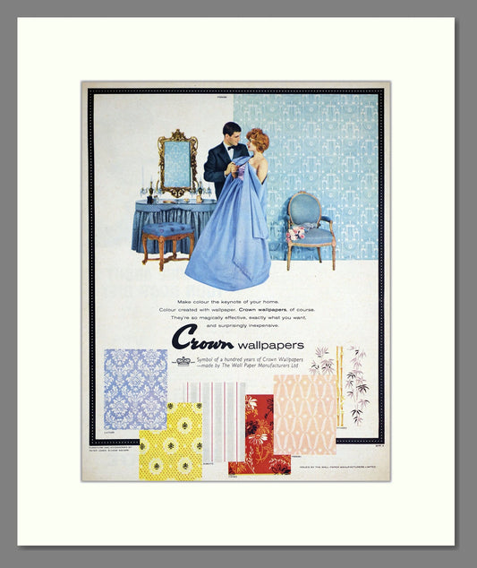 Crown - Wallpapers. Vintage Advert 1959 (ref AD303487)