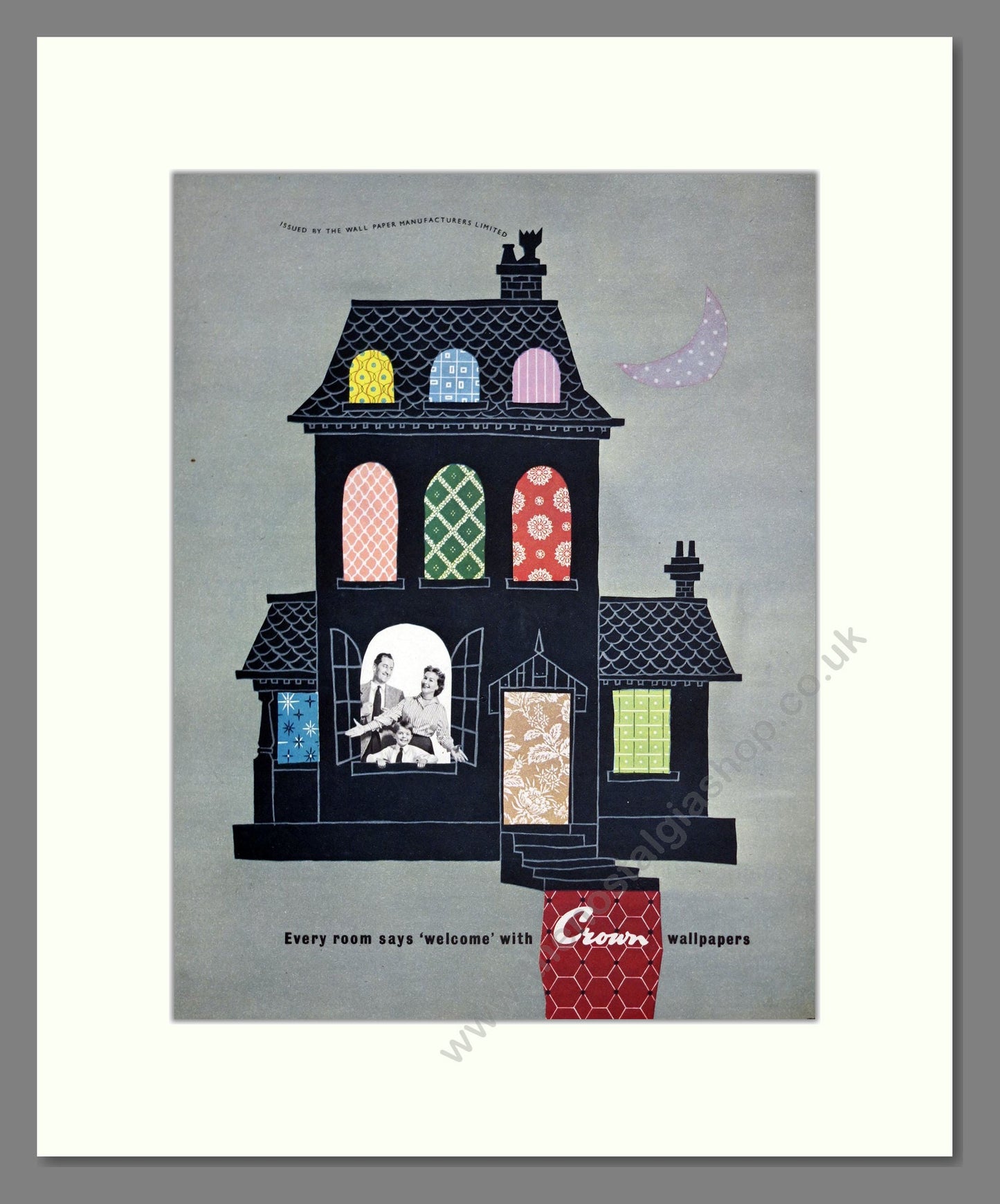 Crown - Wallpapers. Vintage Advert 1957 (ref AD303494)