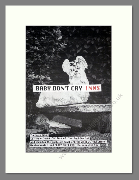 INXS - Baby Don't Cry. Vintage Advert 1992 (ref AD20152)