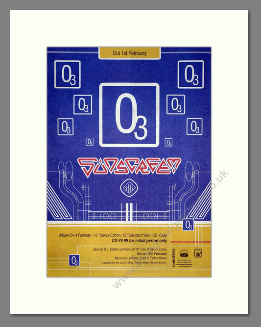 Sunscream - O3. Vintage Advert 1993 (ref AD20157)