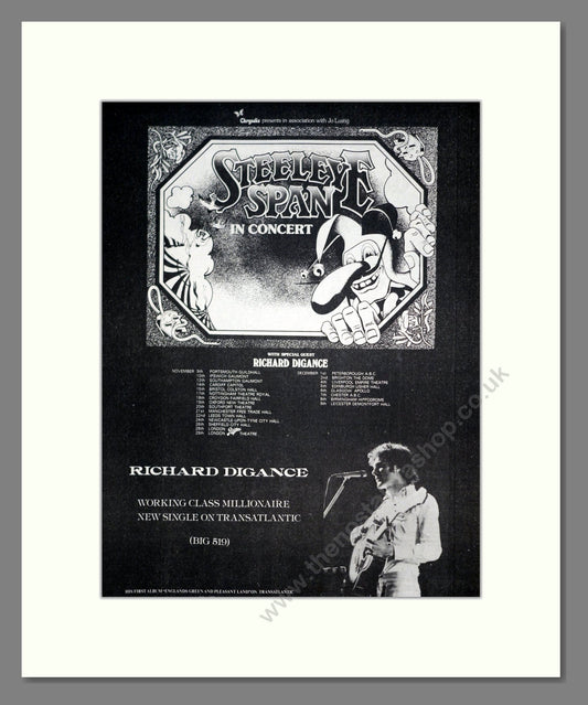 Steeleye Span - UK Tour. Vintage Advert 1974 (ref AD20166)