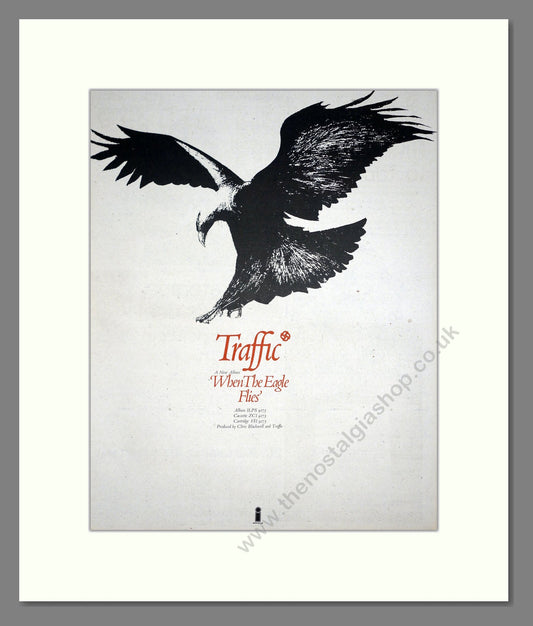 Traffic - When The Eagle Flies. Vintage Advert 1974 (ref AD20175)