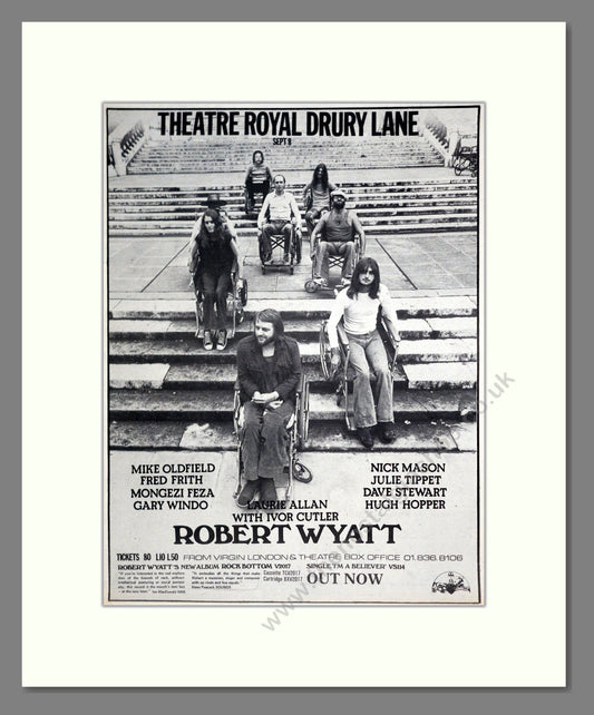 Robert Wyatt & Others - Live At Drury Lane. Vintage Advert 1974 (ref AD20178)