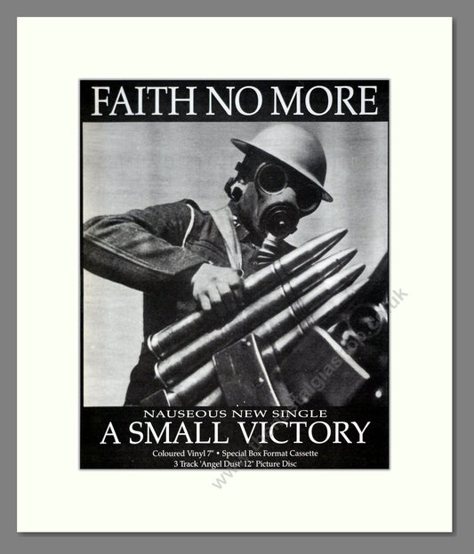 Faith No More - A Small Victory. Vintage Advert 1992 (ref AD20191)