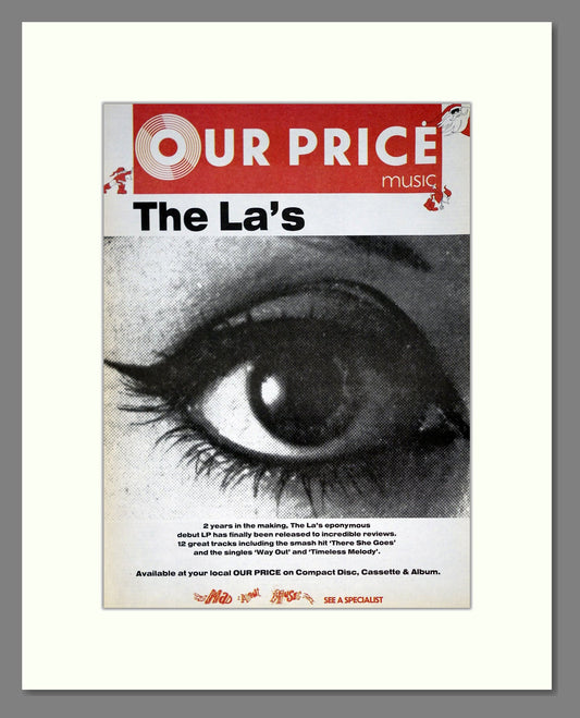 La's (The) - Debut Album. Vintage Advert 1990 (ref AD20196)