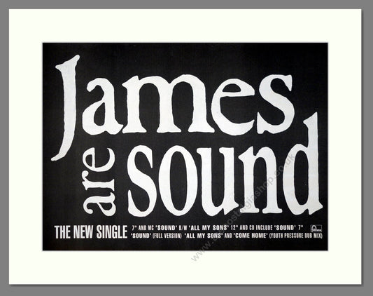 James - Sound. Vintage Advert 1991 (ref AD20201)
