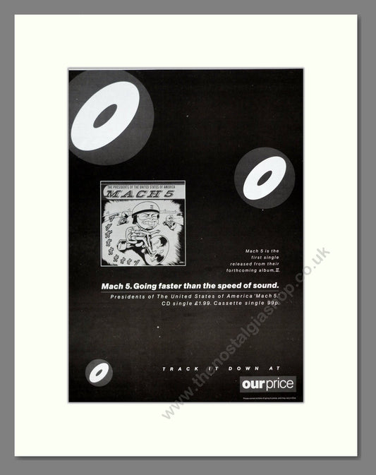 Mach 5 - Going Faster Than The Speed Of Sound. Vintage Advert 1996 (ref AD20216)