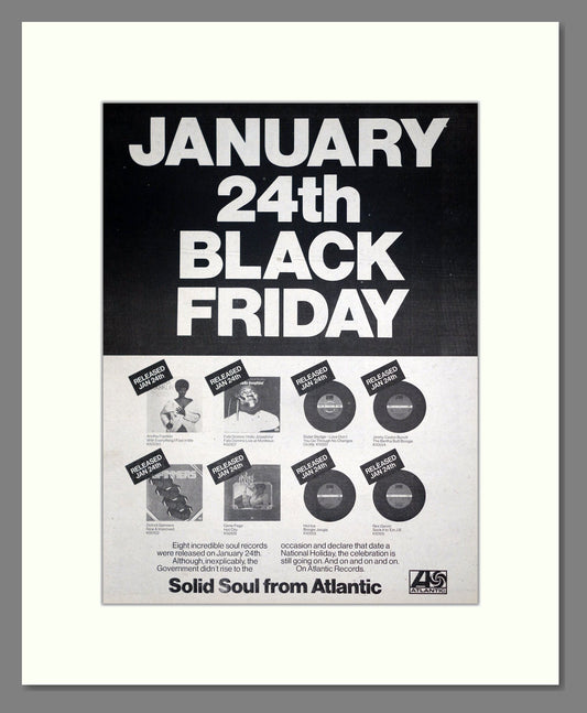 Various Artists - Solid Soul (Atlantic Records). Vintage Advert 1975 (ref AD20251)