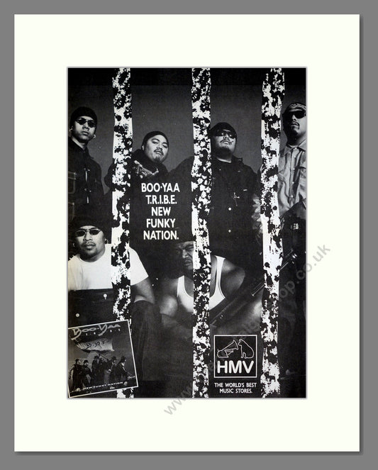 Boo-Yaa Tribe - New Funky Nation. Vintage Advert 1990 (ref AD20255)