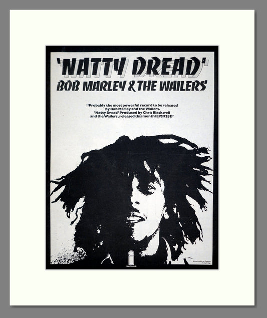 Bob Marley And The Wailers - Natty Dread. Vintage Advert 1975 (ref AD20260)