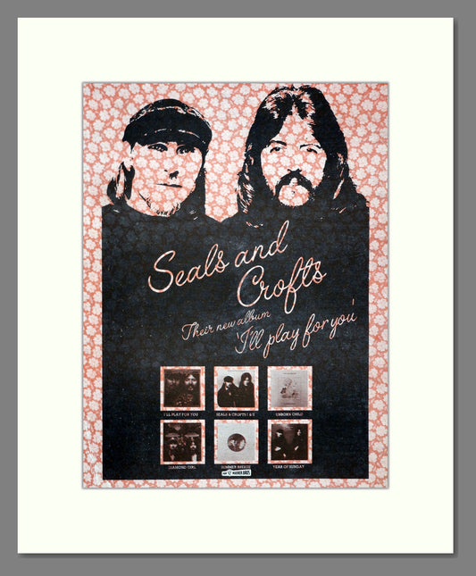 Seals And Crofts - I'll Play For You. Vintage Advert 1975 (ref AD20268)