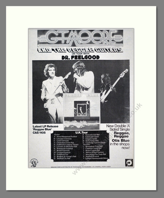 GT Moore - UK Tour. Vintage Advert 1975 (ref AD20305)