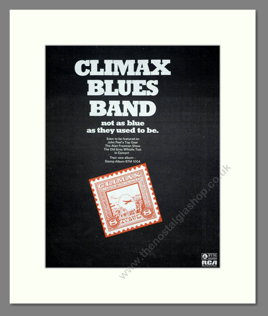 Climax Blues Band - Stamp Album. Vintage Advert 1975 (ref AD20306)