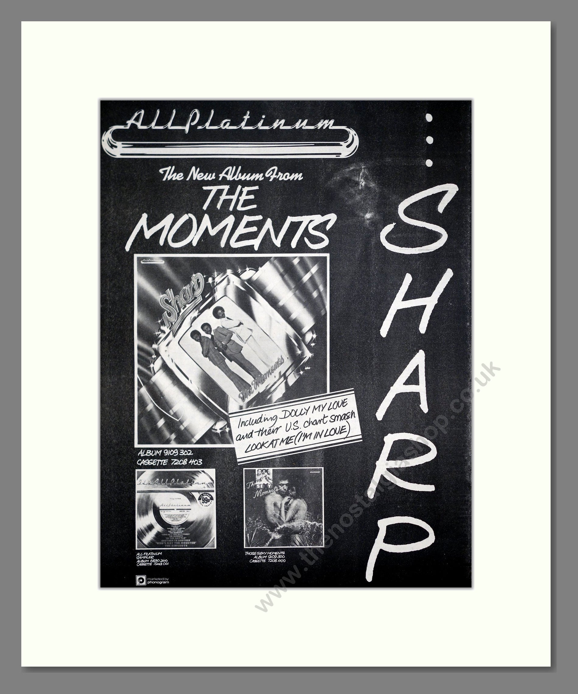 Moments (The) - Sharp. Vintage Advert 1975 (ref AD20314) – The ...