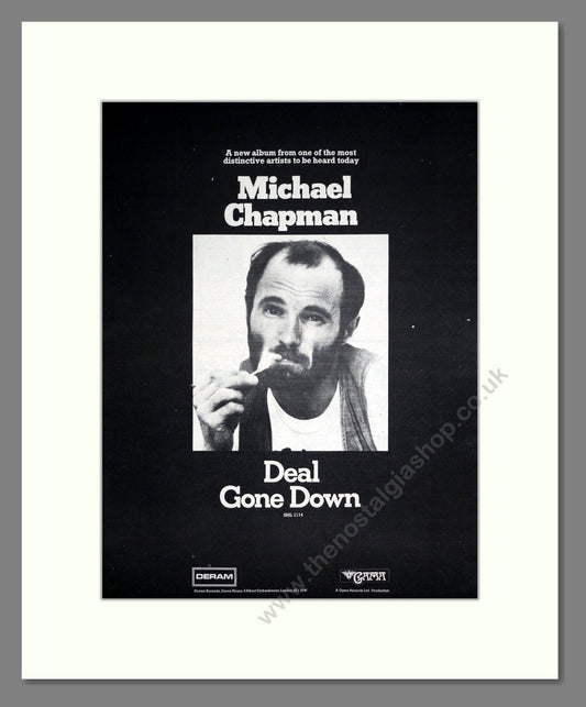 Michael Chapman - Deal Gone Down. Vintage Advert 1974 (ref AD20325)