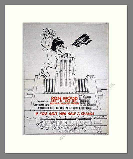 Ron Wood - If You Gave Him Half A Chance. Vintage Advert 1974 (ref AD20328)