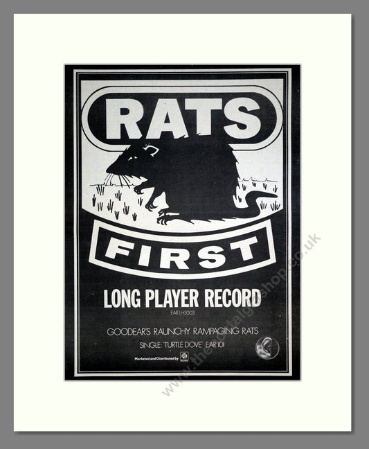 Rats - Debut LP. Vintage Advert 1974 (ref AD20335)