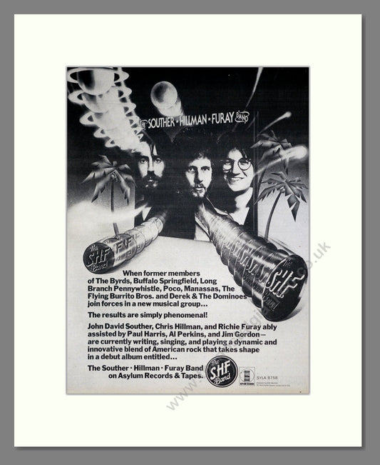 Souther Hillman Furay Band - Debut LP. Vintage Advert 1974 (ref AD20338)