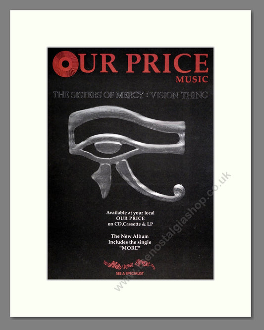 Sisters Of Mercy (The) - Vision Thing. Vintage Advert 1990 (ref AD20353)