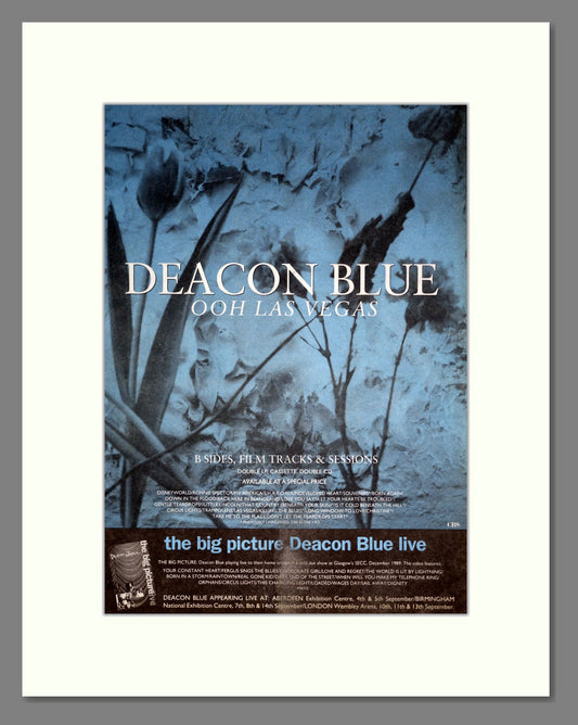 Deacon Blue - Ooh Las Vegas. Vintage Advert 1990 (ref AD20360)