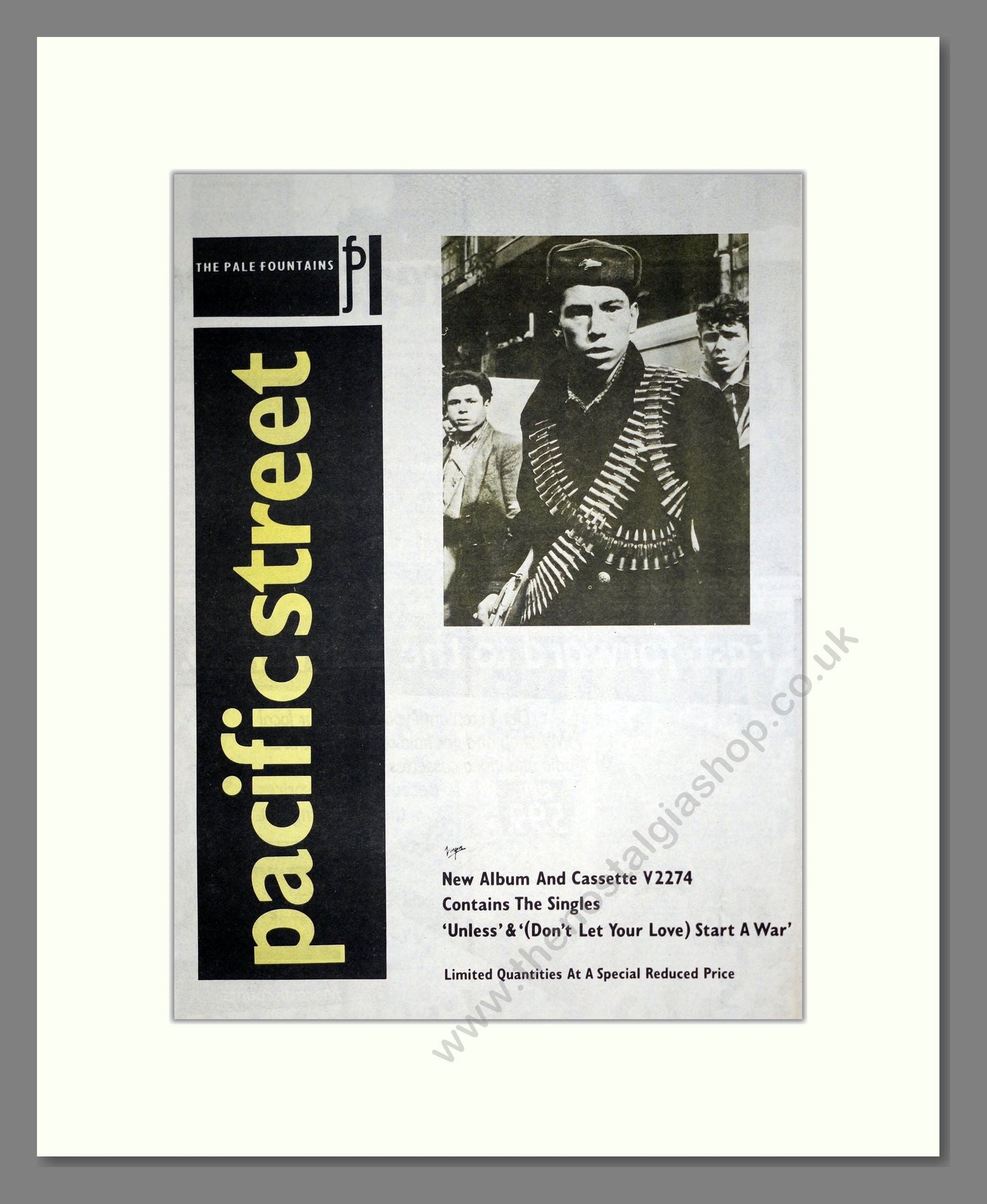 Pale Fountains (The) - Pacific Street. Vintage Advert 1984 (ref AD20367)