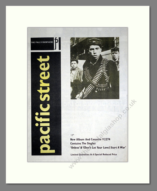 Pale Fountains (The) - Pacific Street. Vintage Advert 1984 (ref AD20367)