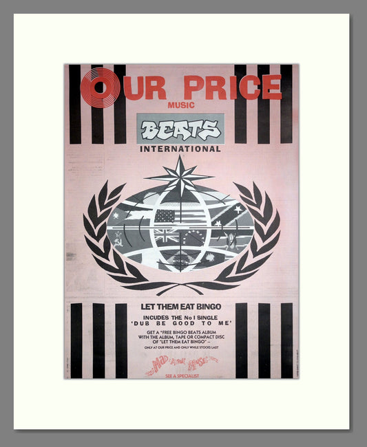 Beats International - Let Them Eat Bingo. Vintage Advert 1990 (ref AD20375)