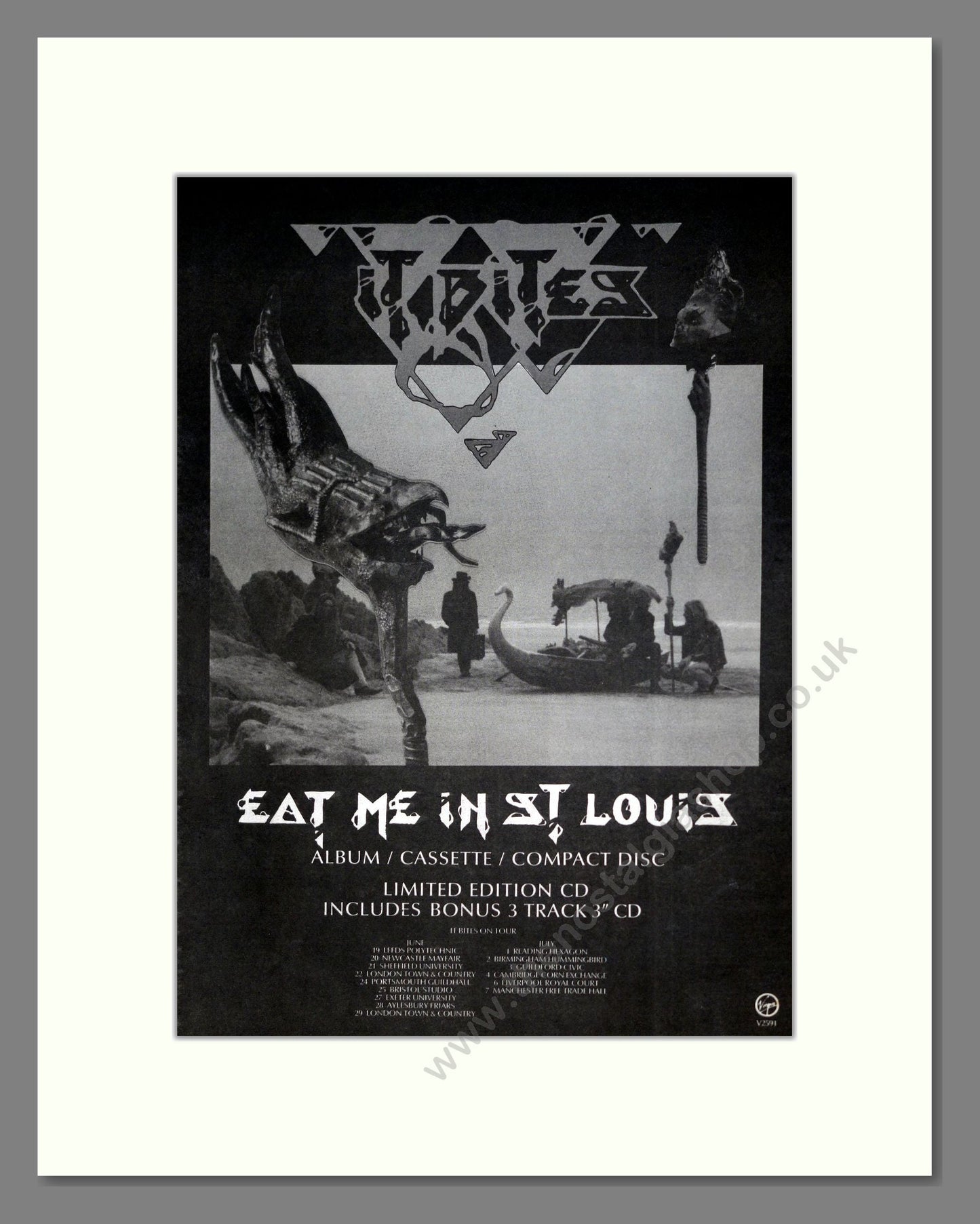 It Bites - Eat Me In St Louis. Vintage Advert 1989 (ref AD20385)